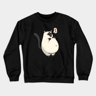 Siamese Chonky Cat Crewneck Sweatshirt